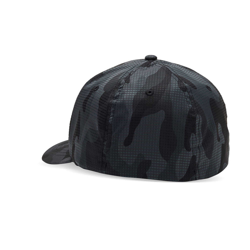 FOX Racing Mens Cap - FOX HEAD CAMO Tech Flexfit (Black Camo)