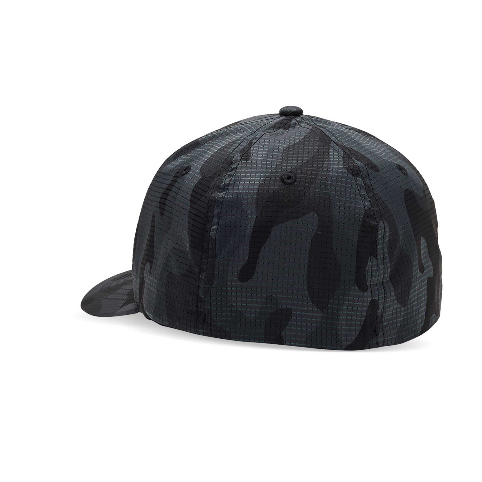 FOX Racing Mens Cap - FOX HEAD CAMO Tech Flexfit (Black Camo)