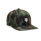 FOX Racing Mens Cap - FOX HEAD CAMO Tech Flexfit (Green Camo)
