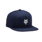 FOX Racing Mens Cap - FOX HEAD Snapback Hat (Midnight)