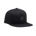 FOX Racing Mens Cap - FOX HEAD Snapback Hat (Black/Charcoal)
