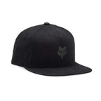 FOX Racing Mens Cap - FOX HEAD Snapback Hat (Black/Charcoal)
