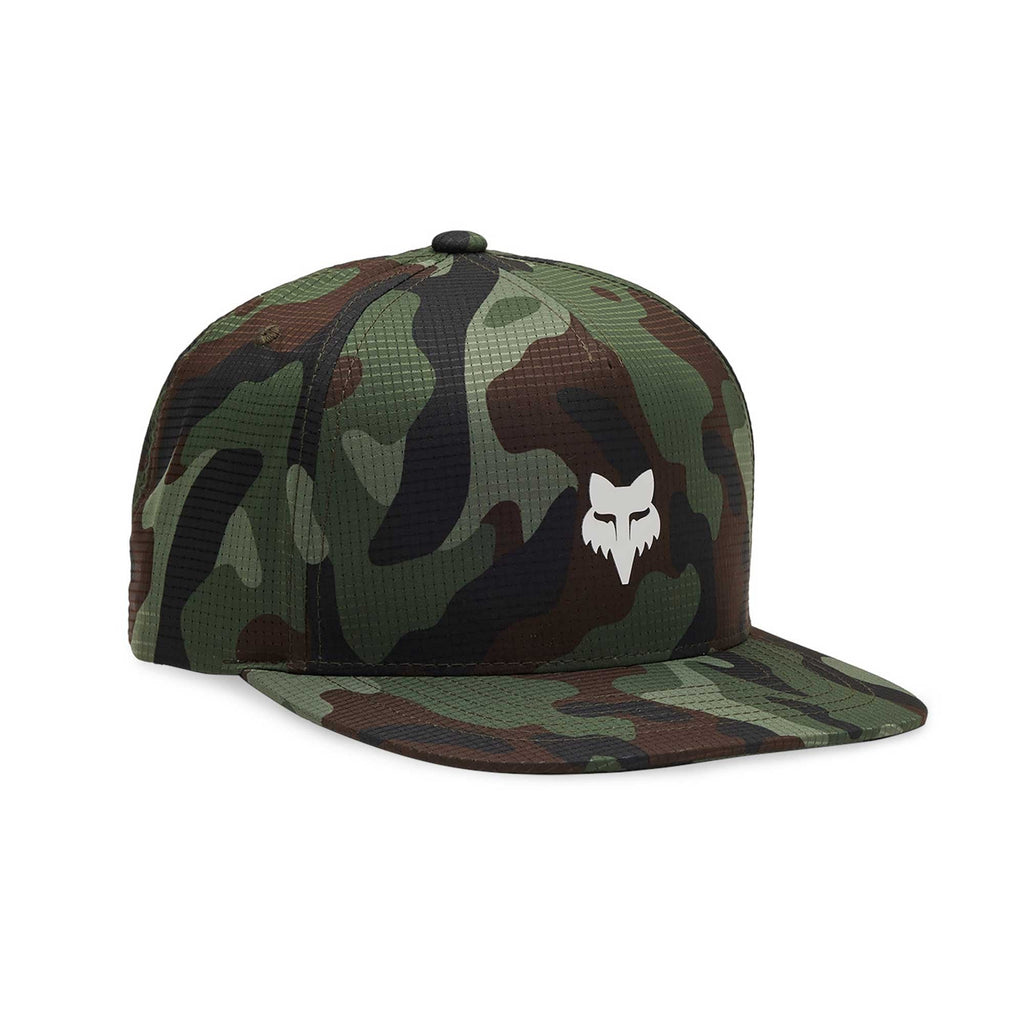 FOX Racing Mens Cap - FOX HEAD CAMO Tech Snapback (Green Camo)