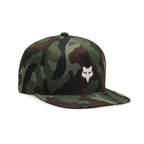 FOX Racing Mens Cap - FOX HEAD CAMO Tech Snapback (Green Camo)