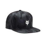 FOX Racing Mens Cap - FOX HEAD CAMO Tech Snapback (Black Camo)