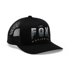 FOX Racing Mens Cap - Block Mesh Trucker Hat (Black)