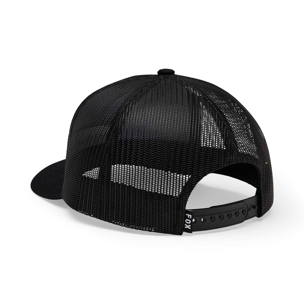 FOX Racing Mens Cap - Block Mesh Trucker Hat (Black)