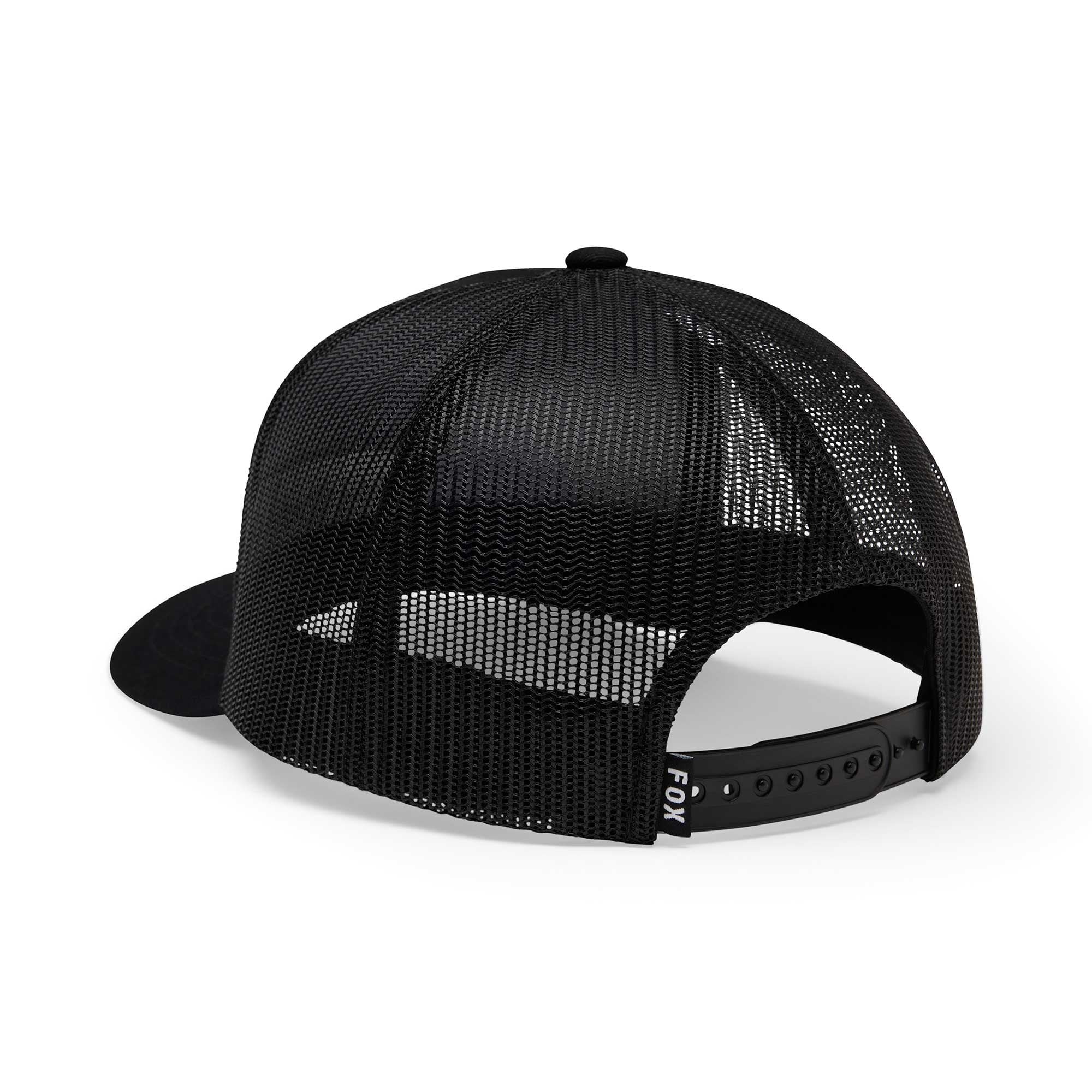 FOX Racing Mens Cap - Block Mesh Trucker Hat (Black)