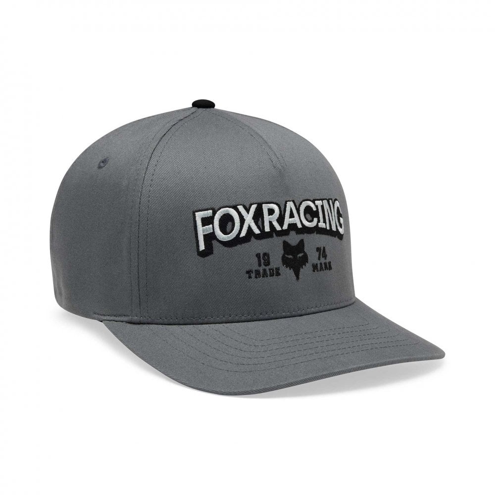 FOX Racing Mens Cap - BOLD Flexfit Hat (Pewter)