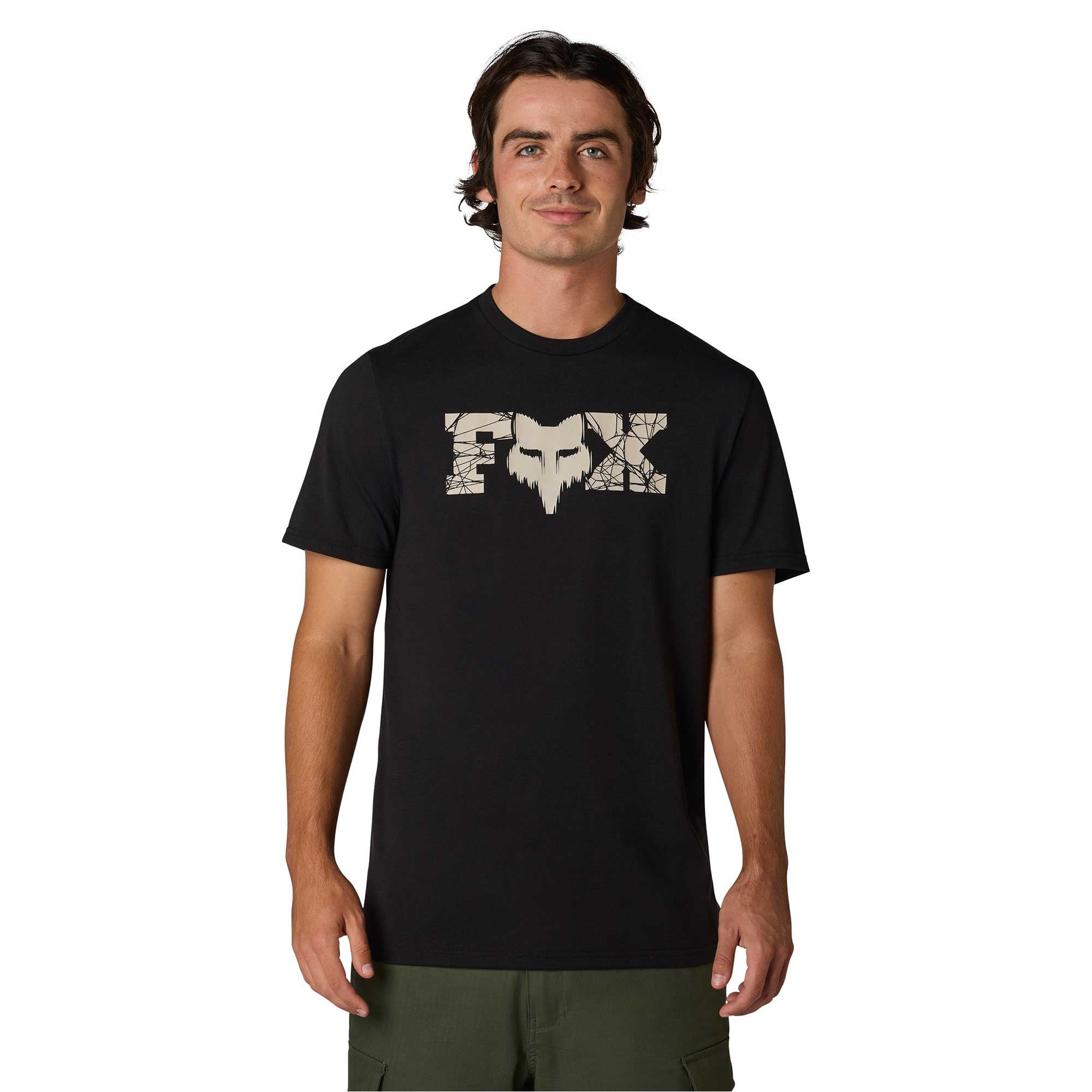 FOX Racing Mens T-Shirt - DIFFUSE DRI-Release SS TEE (Black)