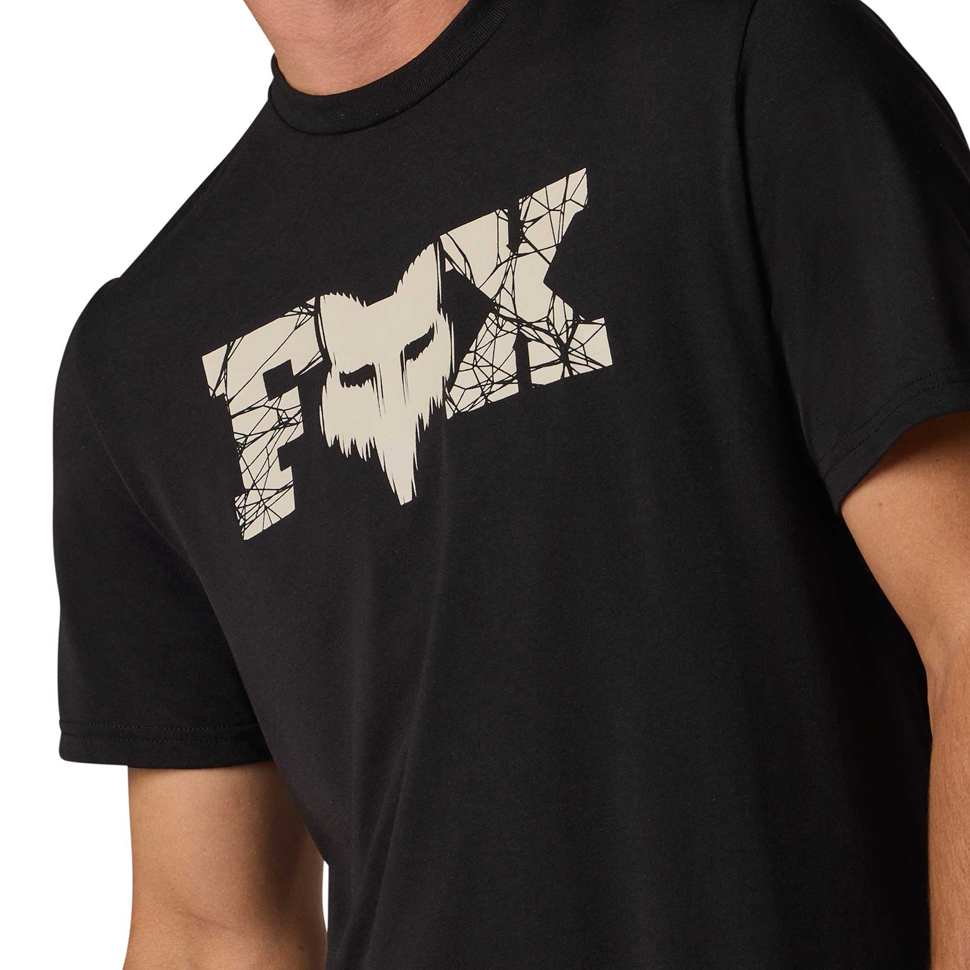 FOX Racing Mens T-Shirt - DIFFUSE DRI-Release SS TEE (Black)