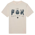 FOX Racing Mens T-Shirt - BLOCK 195 Original SS TEE (Off White)