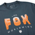 FOX Racing Mens T-Shirt - BLOCK 195 Original SS TEE (Deep Cobalt)