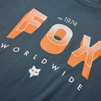 FOX Racing Mens T-Shirt - BLOCK 195 Original SS TEE (Deep Cobalt)