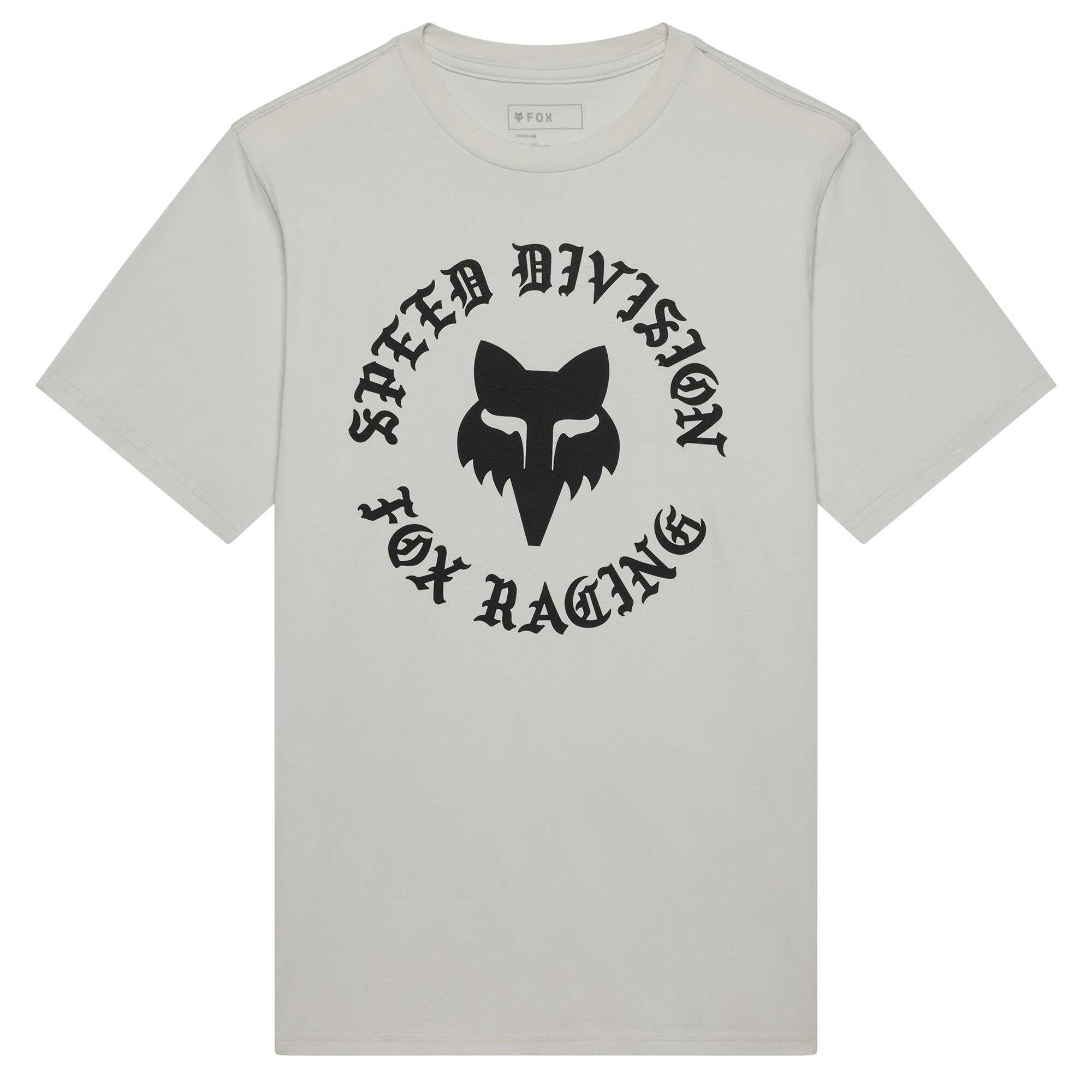 FOX Racing Mens T-Shirt - BADGE 195 Original SS TEE (Light Grey)