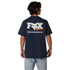 FOX Racing Mens T-Shirt - CHECKER 195 Original SS TEE (Midnight)