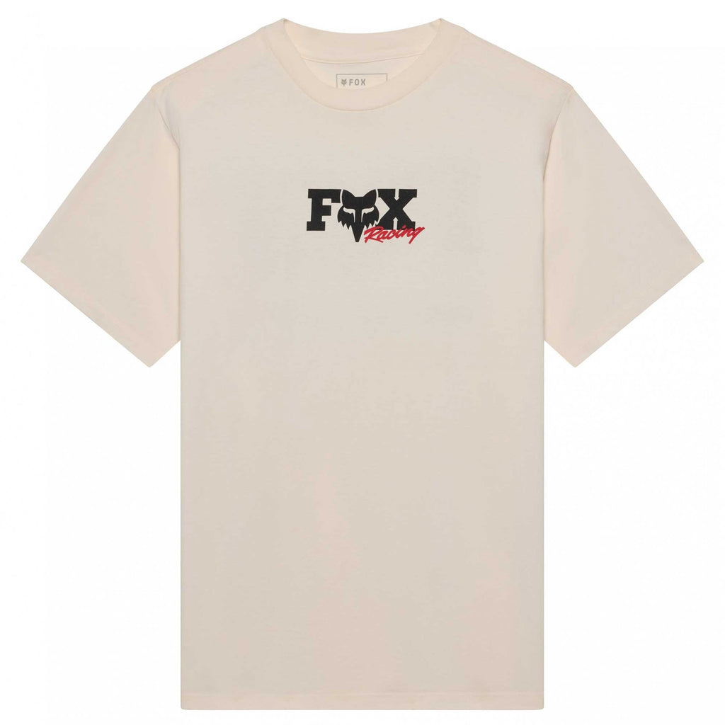 FOX Racing Mens T-Shirt - CHECKER 195 Original SS TEE (Off White)