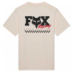 FOX Racing Mens T-Shirt - CHECKER 195 Original SS TEE (Off White)