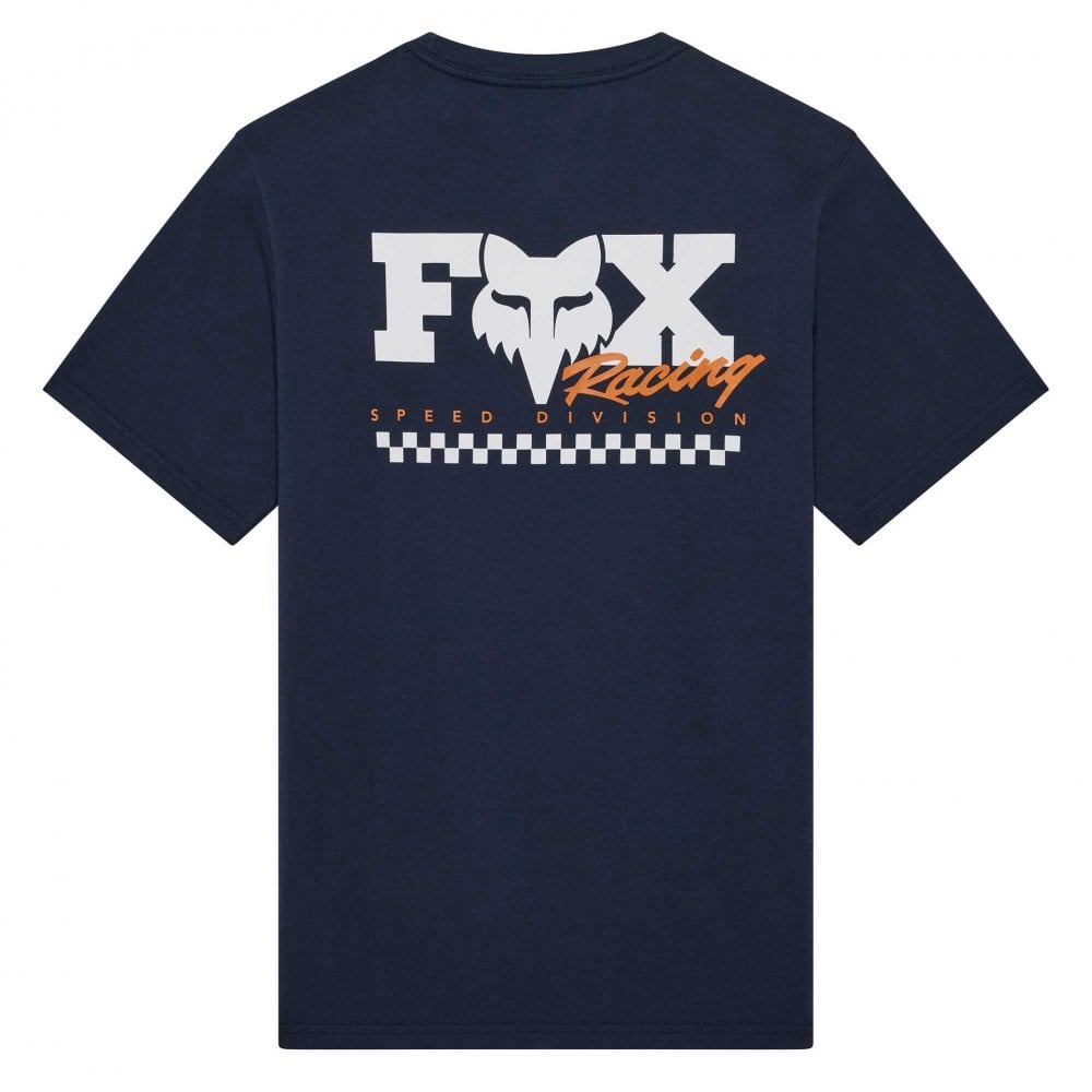 FOX Racing Mens T-Shirt - CHECKER 195 Original SS TEE (Midnight)