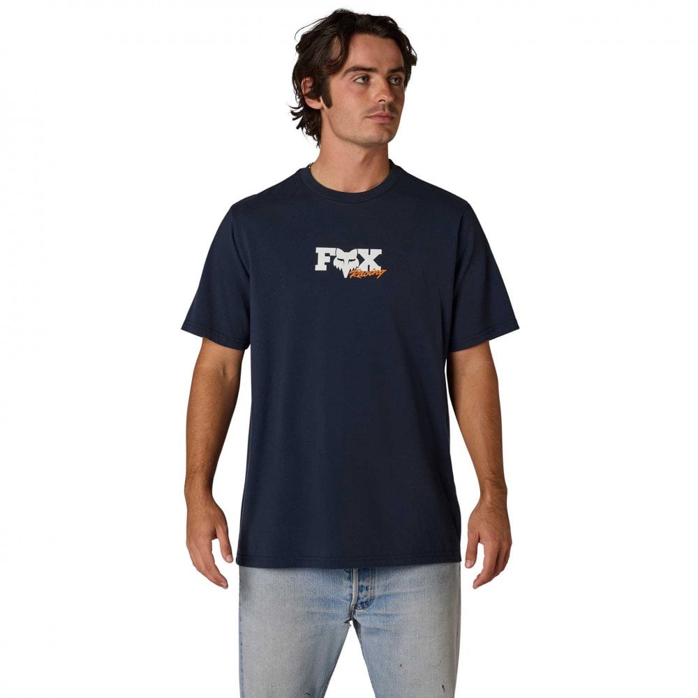 FOX Racing Mens T-Shirt - CHECKER 195 Original SS TEE (Midnight)
