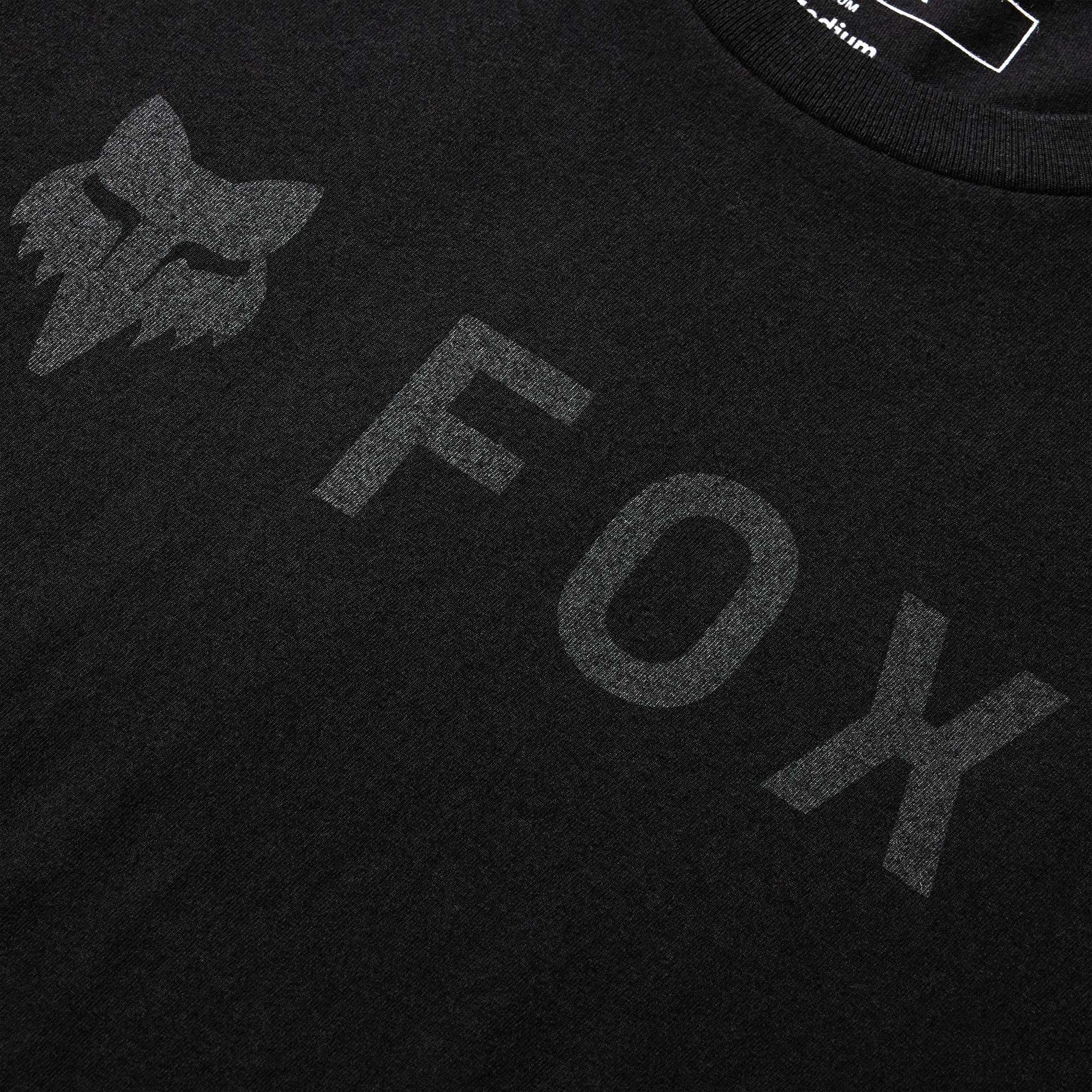 FOX Racing Mens T-Shirt - ABSOLUTE 195 Original SS TEE (Black/Black)