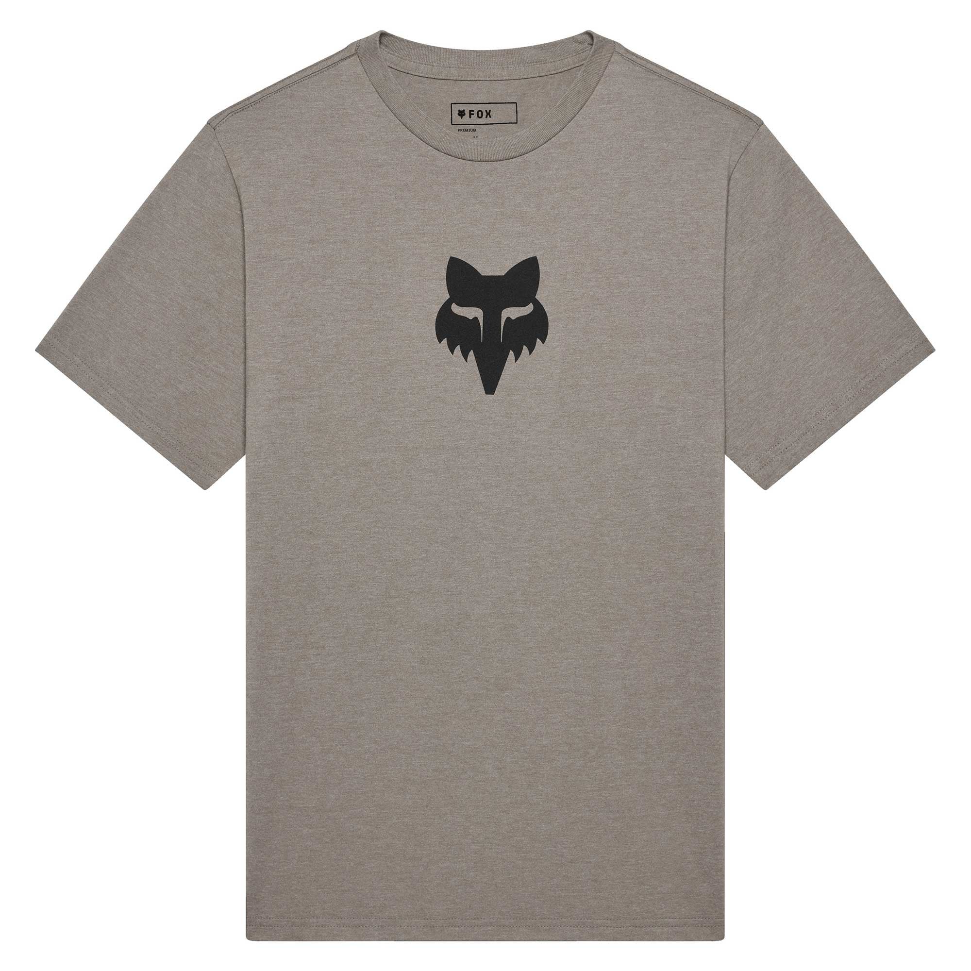 FOX Racing Mens T-Shirt - FOX HEAD 195 Original SS TEE (Heather Graphite)