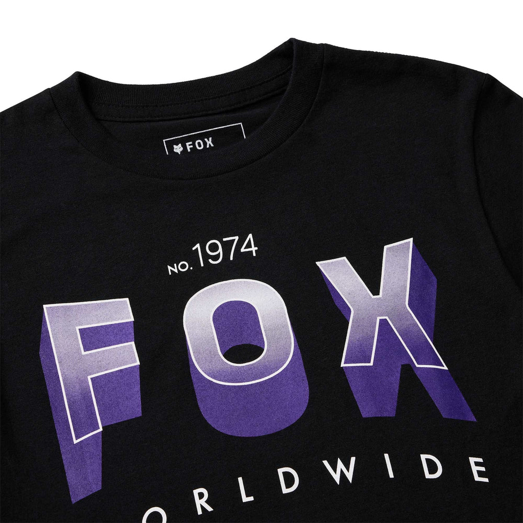 FOX Racing Youth T-Shirt - BLOCK SS TEE (Ultra Black)