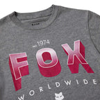 FOX Racing Youth T-Shirt - BLOCK SS TEE (Heather Dark Grey)