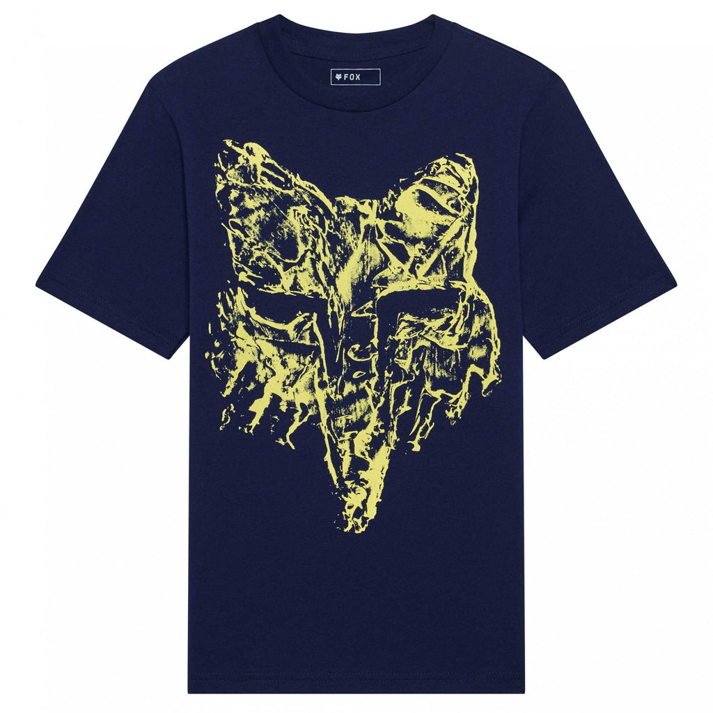 FOX Racing Youth T-Shirt - IMAGE Print Head SS TEE (Navy)