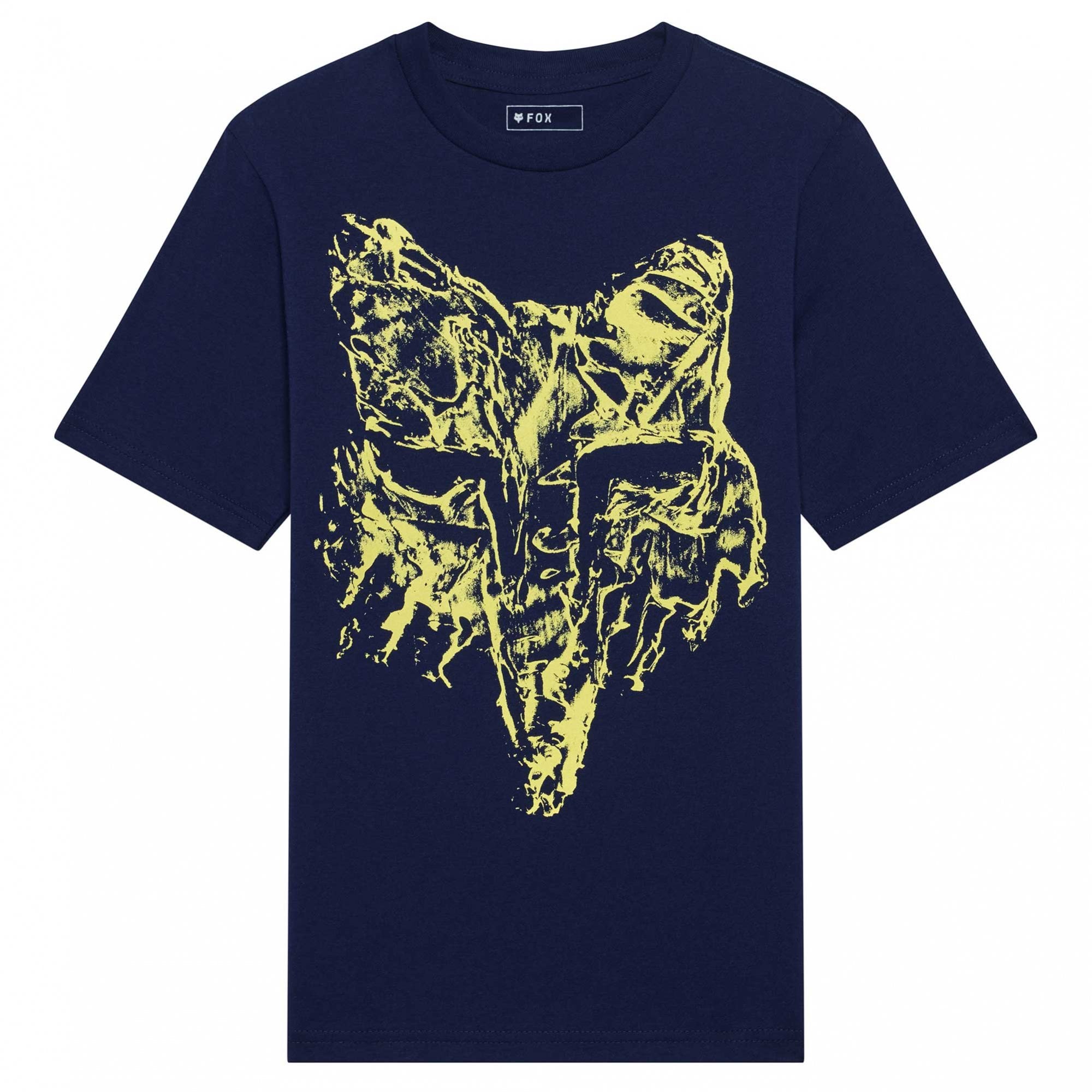 FOX Racing Youth T-Shirt - IMAGE Print Head SS TEE (Navy)