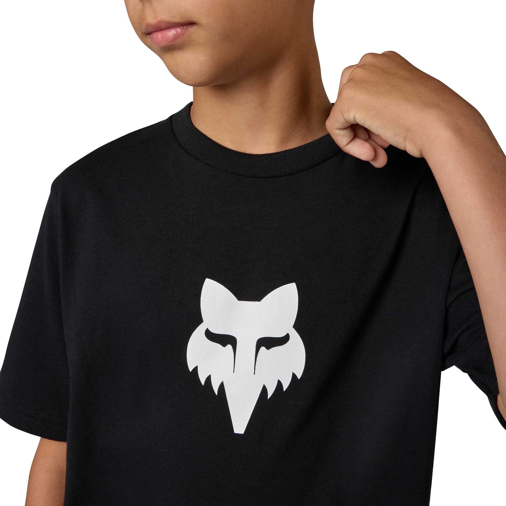 FOX Racing Youth T-Shirt - FOX HEAD SS TEE (Ultra Black)