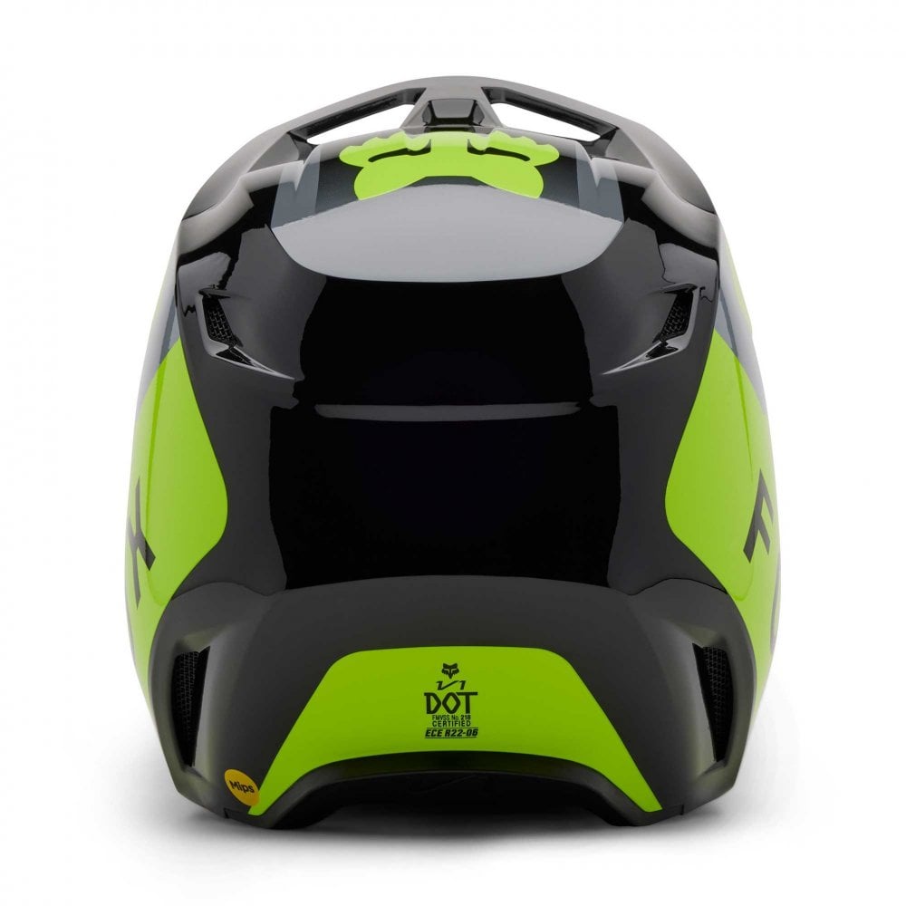 FOX Racing MX | Enduro Helmet - V1 LEAN (Grey/Yellow)