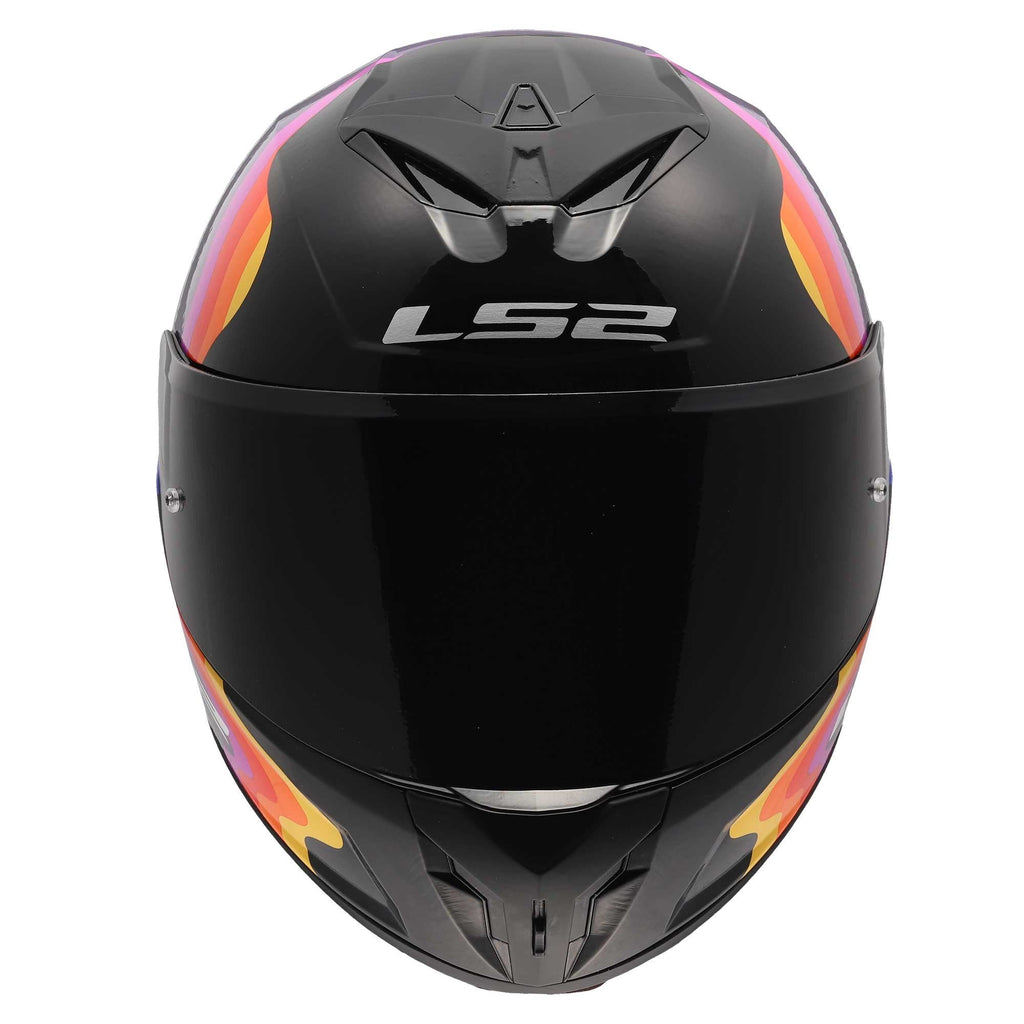 LS2 Motorcycle Road Helmet - FF820 Rapid 3 Flow (Black/Multi)