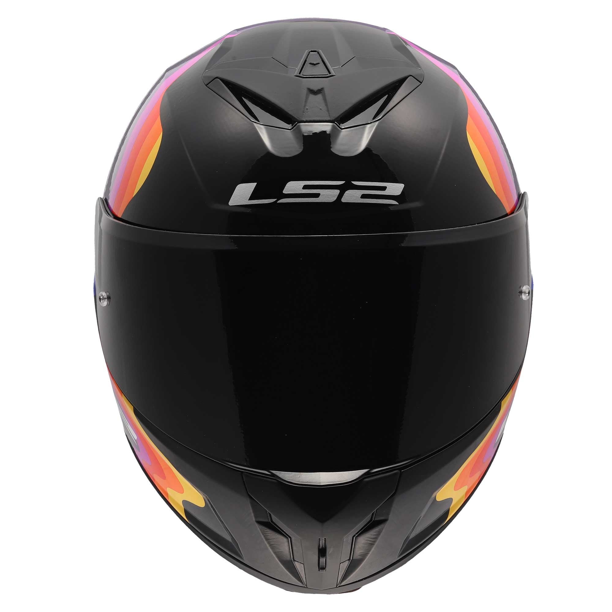LS2 Motorcycle Road Helmet - FF820 Rapid 3 Flow (Black/Multi)