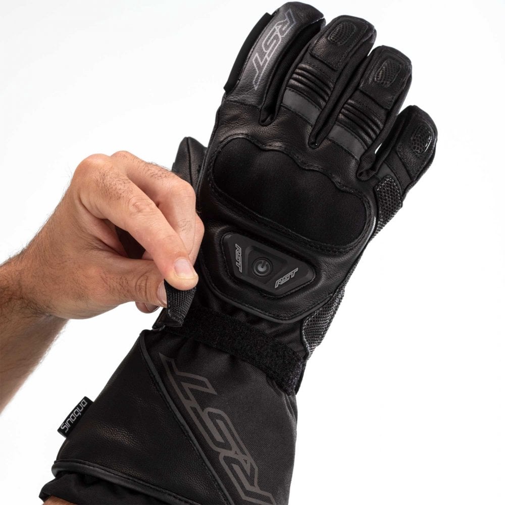 RST Motorcycle Winter Gloves - Pro Series Paragon 6 Heated CE Waterproof (Black)