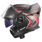 LS2 Motorcycle Touring Flip Over Helmet - FF901 Advant X - C Future (Red)