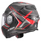 LS2 Motorcycle Touring Flip Over Helmet - FF901 Advant X - C Future (Red)