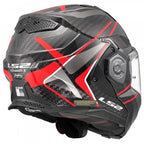 LS2 Motorcycle Touring Flip Over Helmet - FF901 Advant X - C Future (Red)