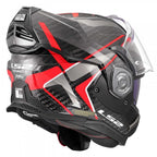 LS2 Motorcycle Touring Flip Over Helmet - FF901 Advant X - C Future (Red)