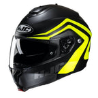 HJC Motorcycle Flip Up Helmet - C91N NEPOS (Matt Black/Yellow)