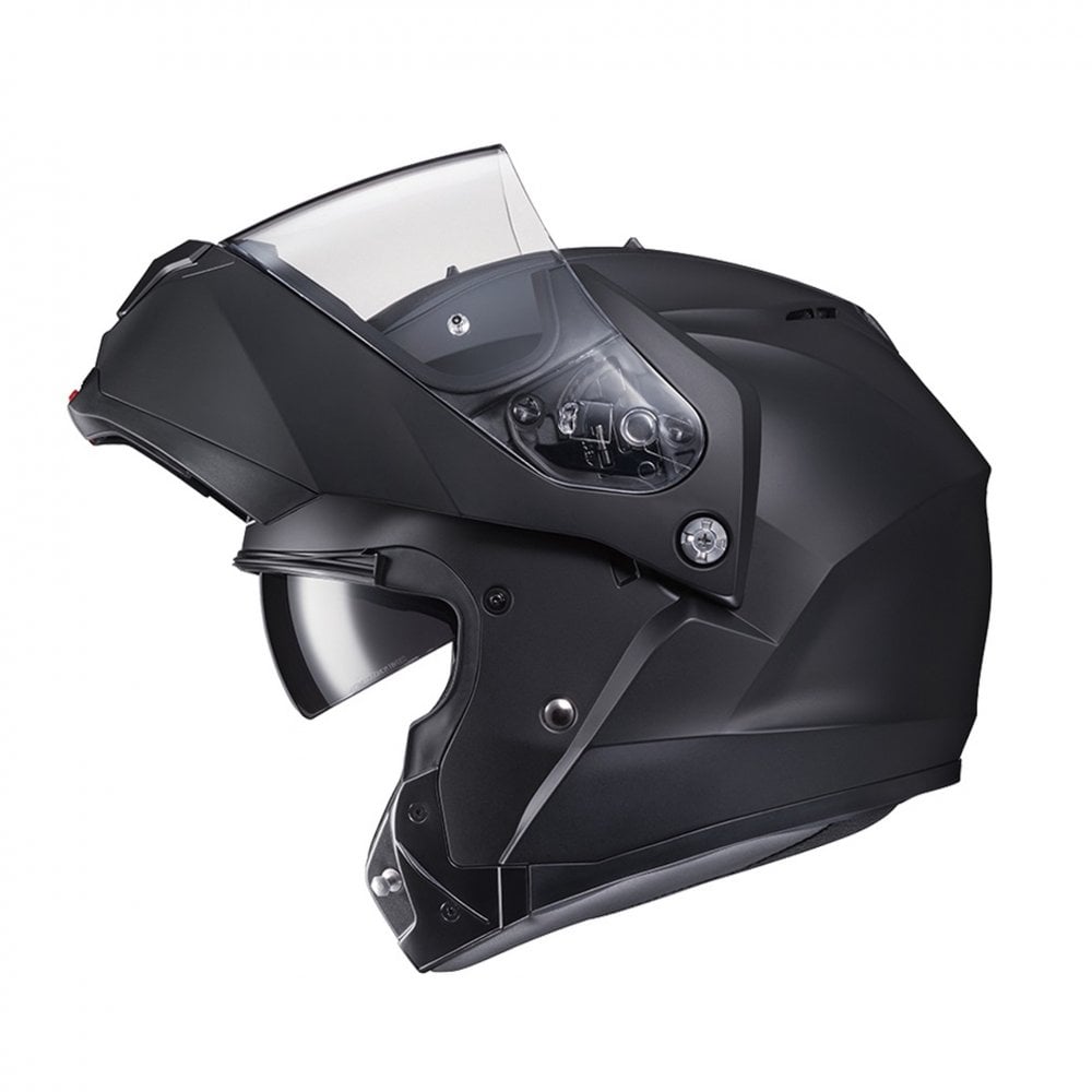 HJC Motorcycle Flip Up Helmet - C91N Plain (Matt Black)