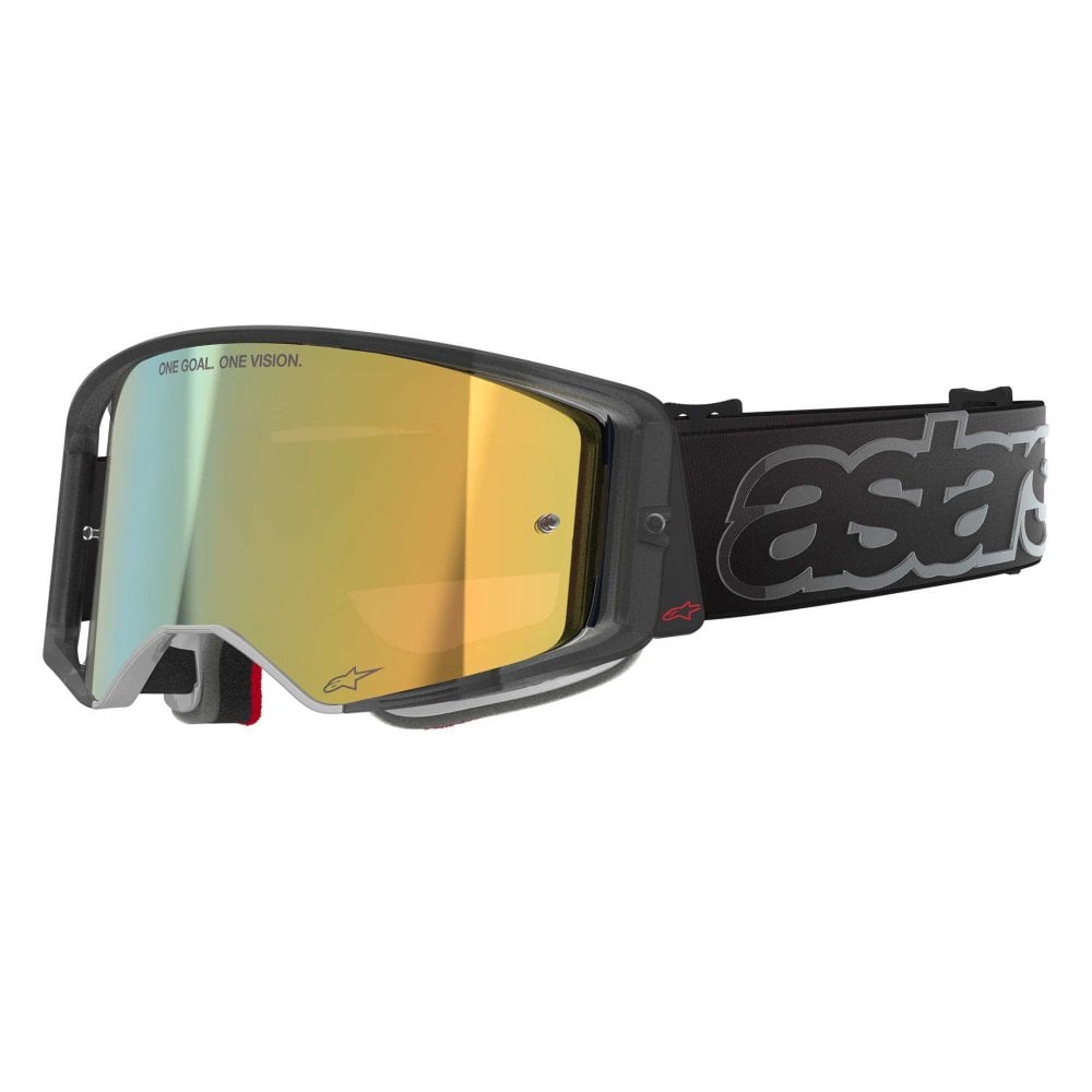 Alpinestars MX | MTB Vision SuperTech Goggles VISTA (Black) Mirror Gold Lens