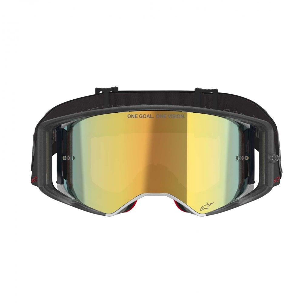 Alpinestars MX | MTB Vision SuperTech Goggles VISTA (Black) Mirror Gold Lens