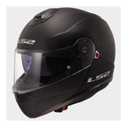 LS2 Motorcycle Flip Up Helmet - FF908 Strobe II (Matt Black)