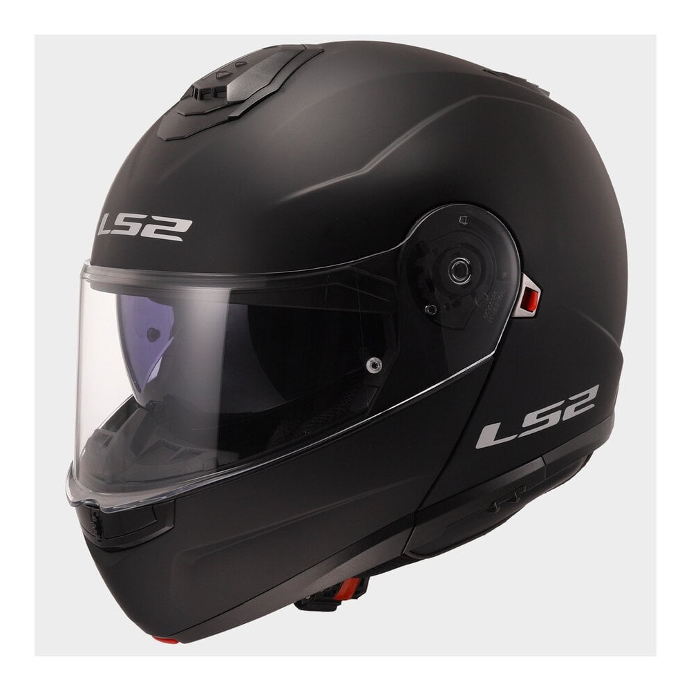 LS2 Motorcycle Flip Up Helmet - FF908 Strobe II (Matt Black)