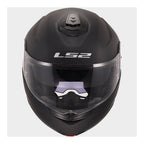 LS2 Motorcycle Flip Up Helmet - FF908 Strobe II (Matt Black)