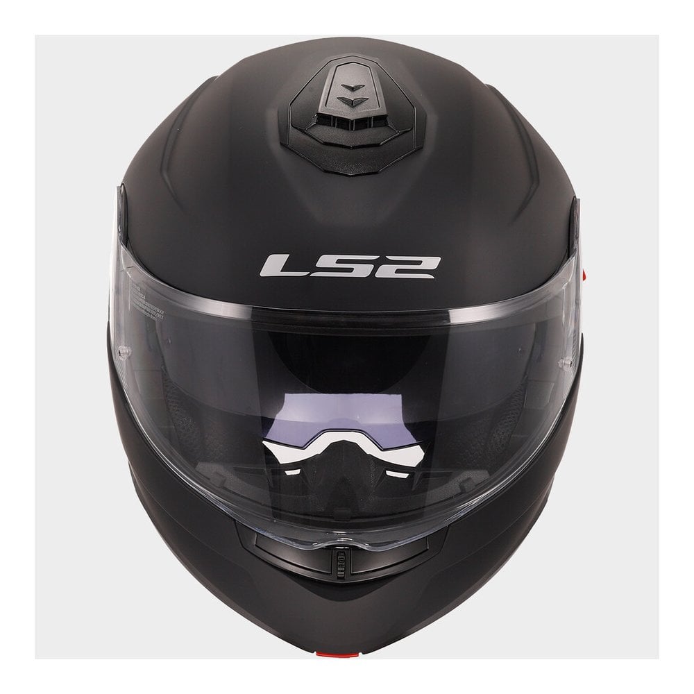 LS2 Motorcycle Flip Up Helmet - FF908 Strobe II (Matt Black)