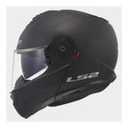LS2 Motorcycle Flip Up Helmet - FF908 Strobe II (Matt Black)