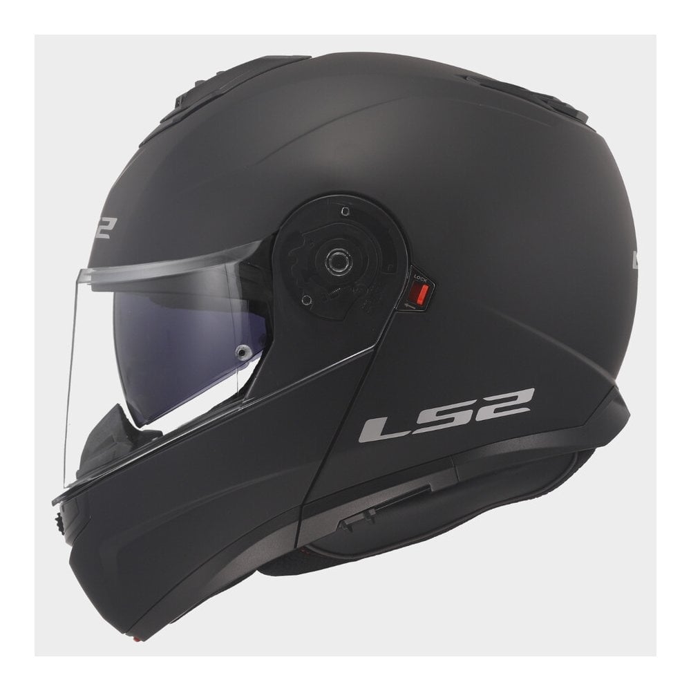 LS2 Motorcycle Flip Up Helmet - FF908 Strobe II (Matt Black)