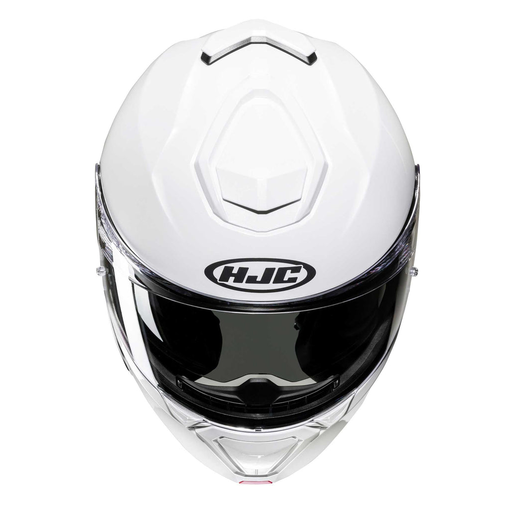 HJC Motorcycle Flip Up Helmet - I91 Plain (Gloss White)